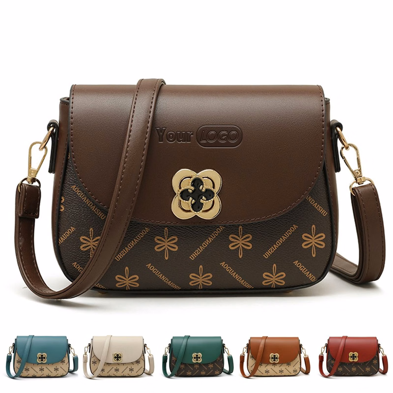Pu Leather mini waterproof printed mobile Cross-body Bag