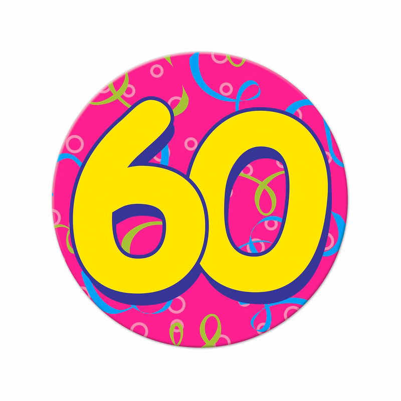 Jumbo "60" Button