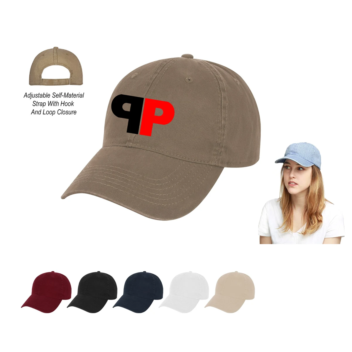 6 Panel Washed Cotton Cap 1