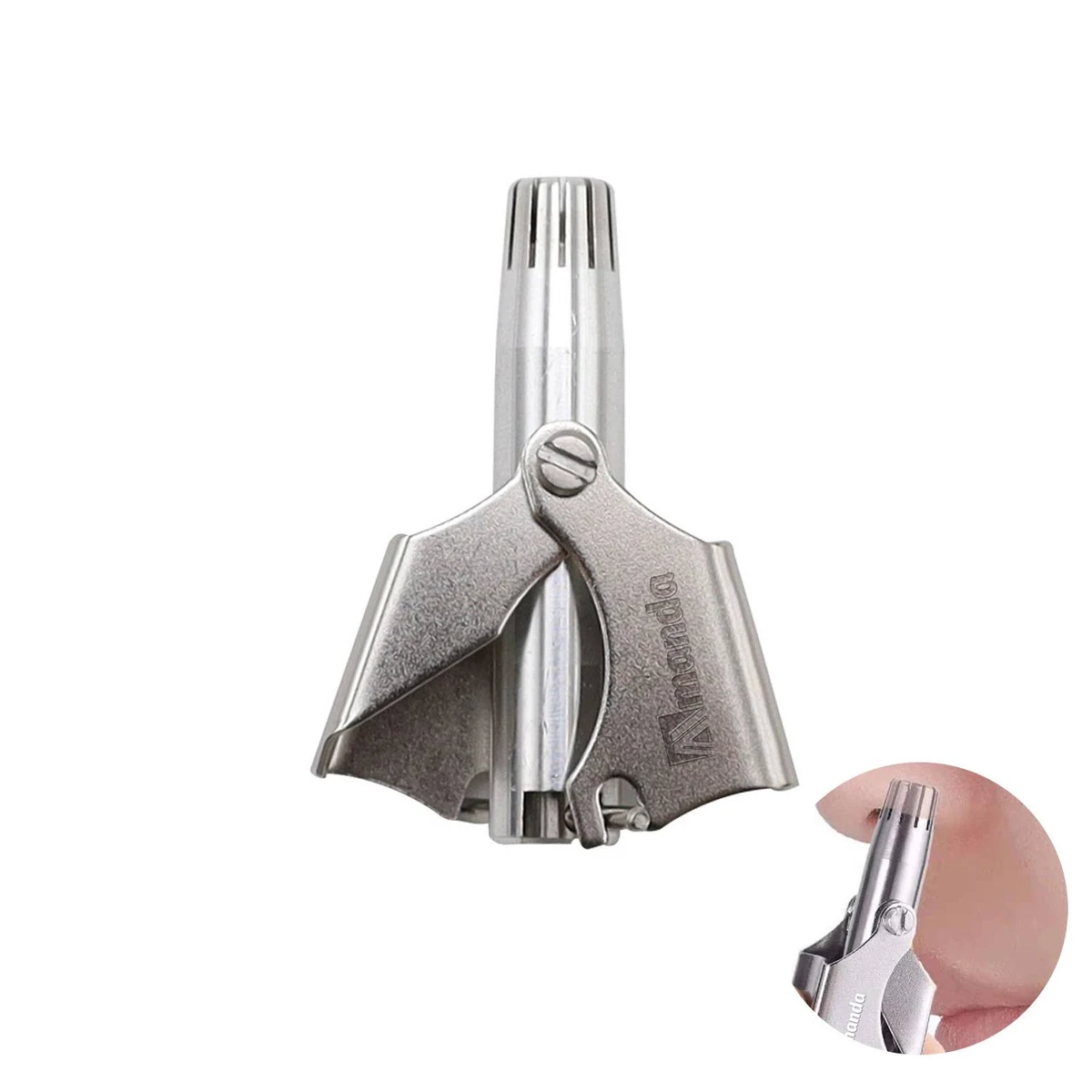 Mini Portable Stainless Steel Manual Nose Ear Hair Trimmer 1