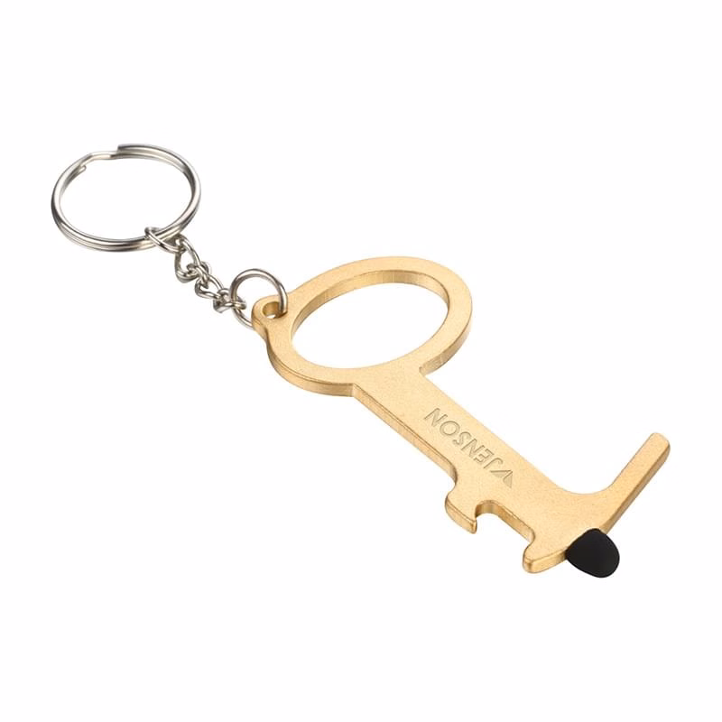 Brass Door Opener With Bottle Opener & Stylus