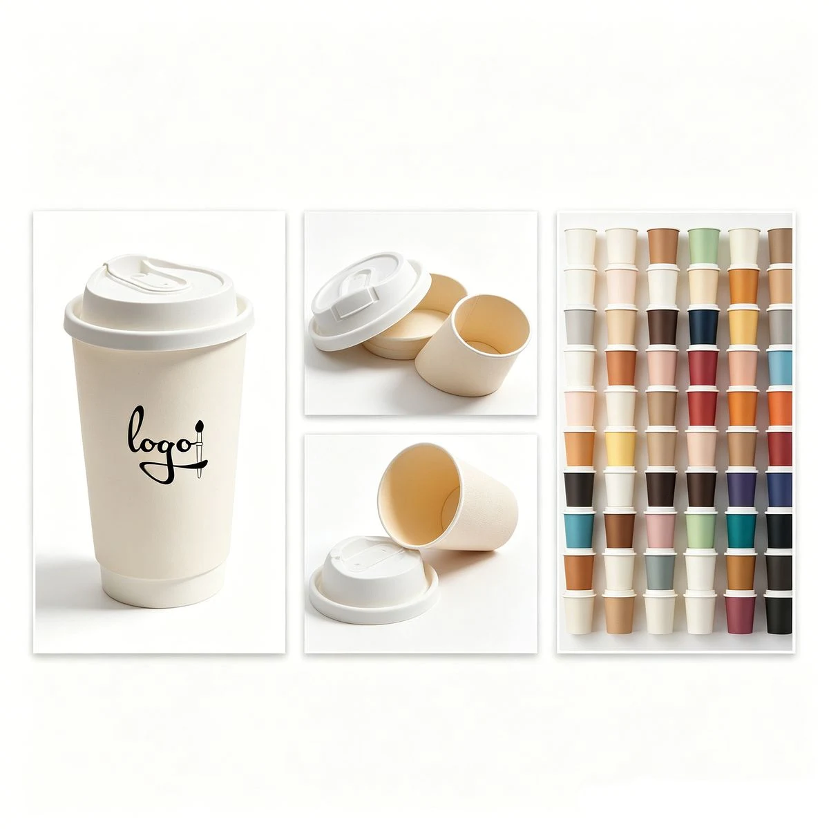 Double?Wall Paper Coffee Cup ?C 16 Oz. 1
