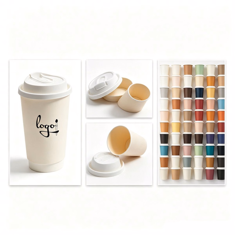 Double?Wall Paper Coffee Cup ?C 16 Oz.