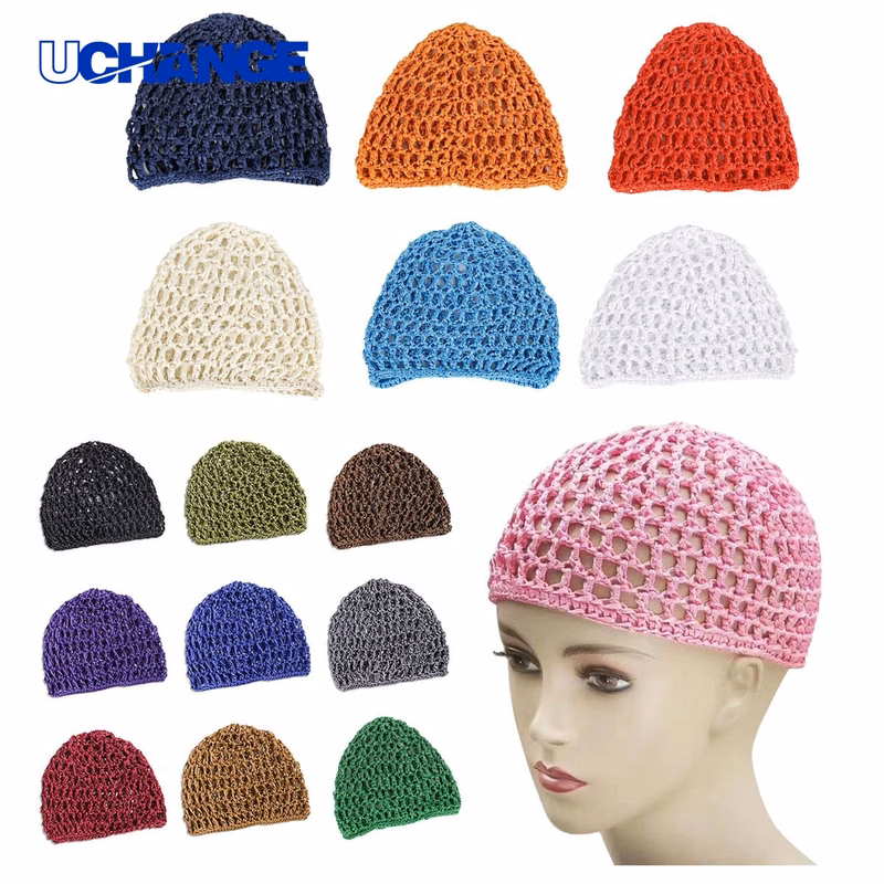 Hair-Tying Fishnet Headscarf Hat for Fashion Wear