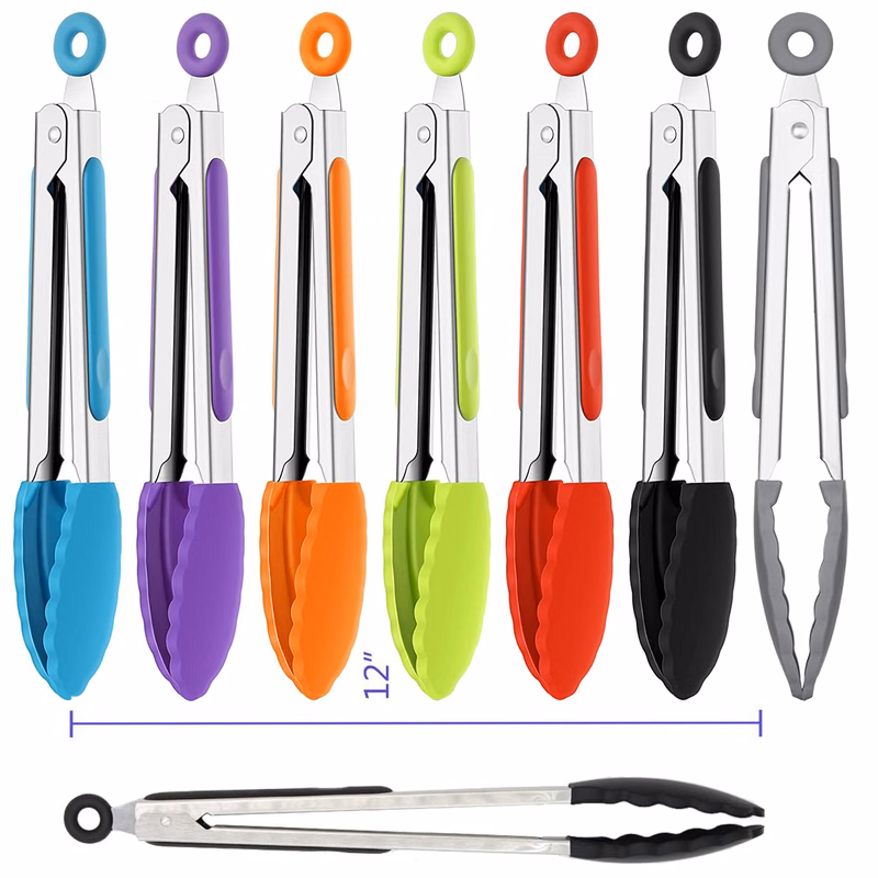 12 Inch Kitchen Tongs with Lock