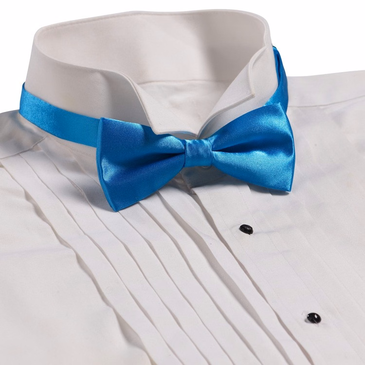 Turquoise Banded Bow Tie