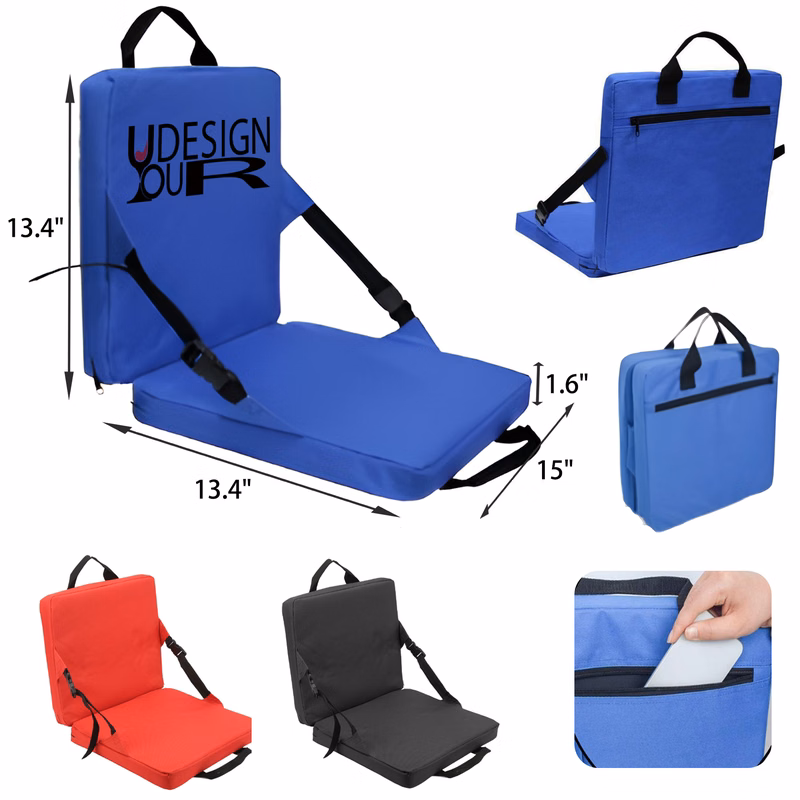 MOQ 10 PCS Comfortable Folding Stadium Seat Cushion