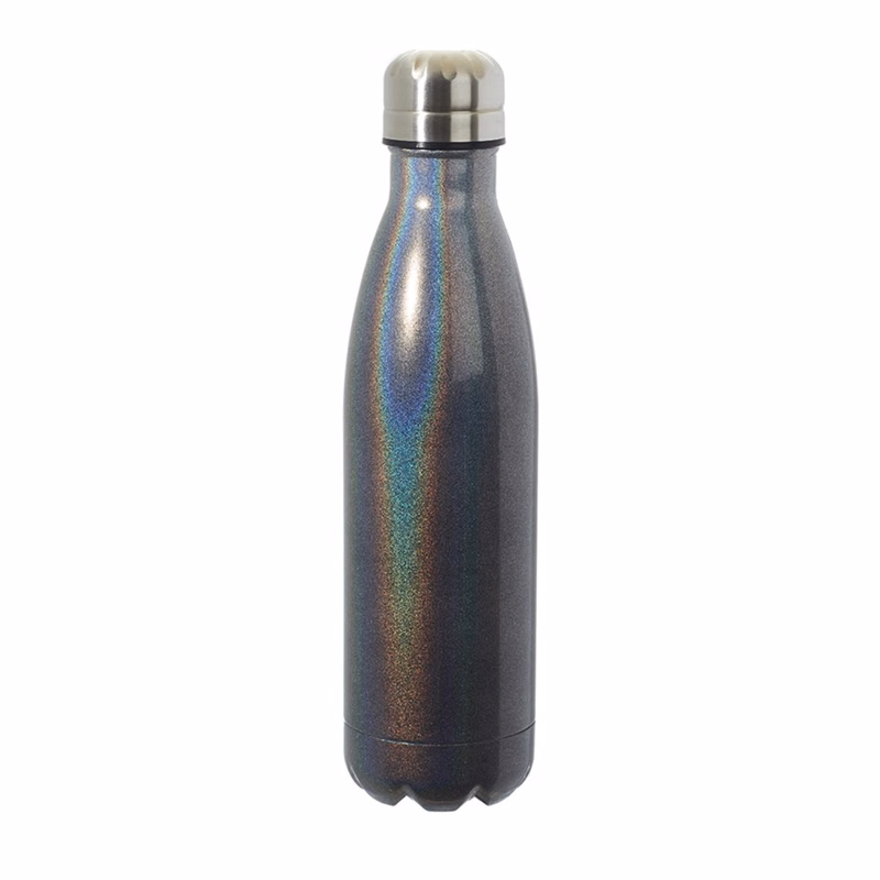 Stainless Steel Prismatic Water Bottle - Double Wall Vacuum Insu