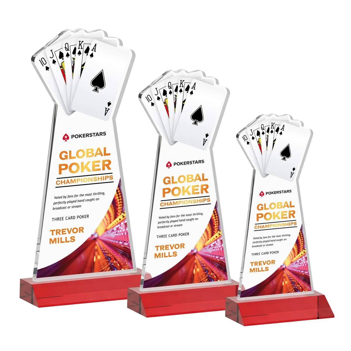 Poker VividPrint™ Award - Red 1