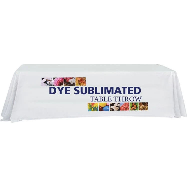 3-Sided Economy Coverage 8' Dye Sub Printed Table Throw 1