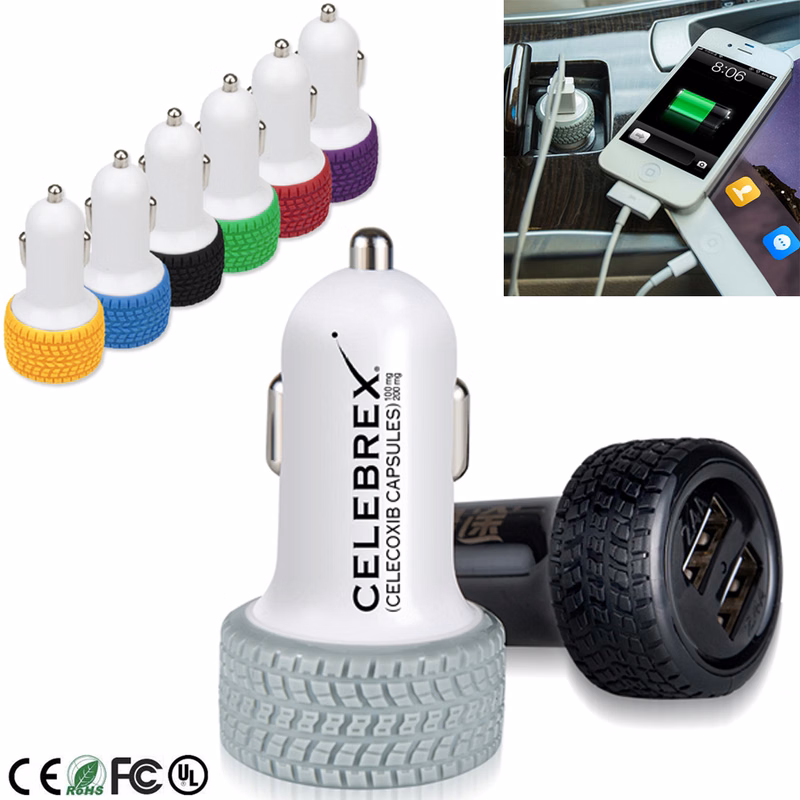Tire Dual USB Car Charger