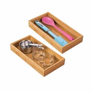 Bamboo Drawer Organizer Box Tray