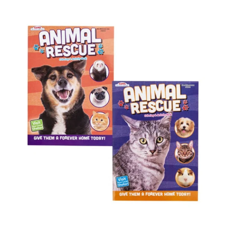 Animal Rescue Coloring & Activity Books - Dogs & Cats 1