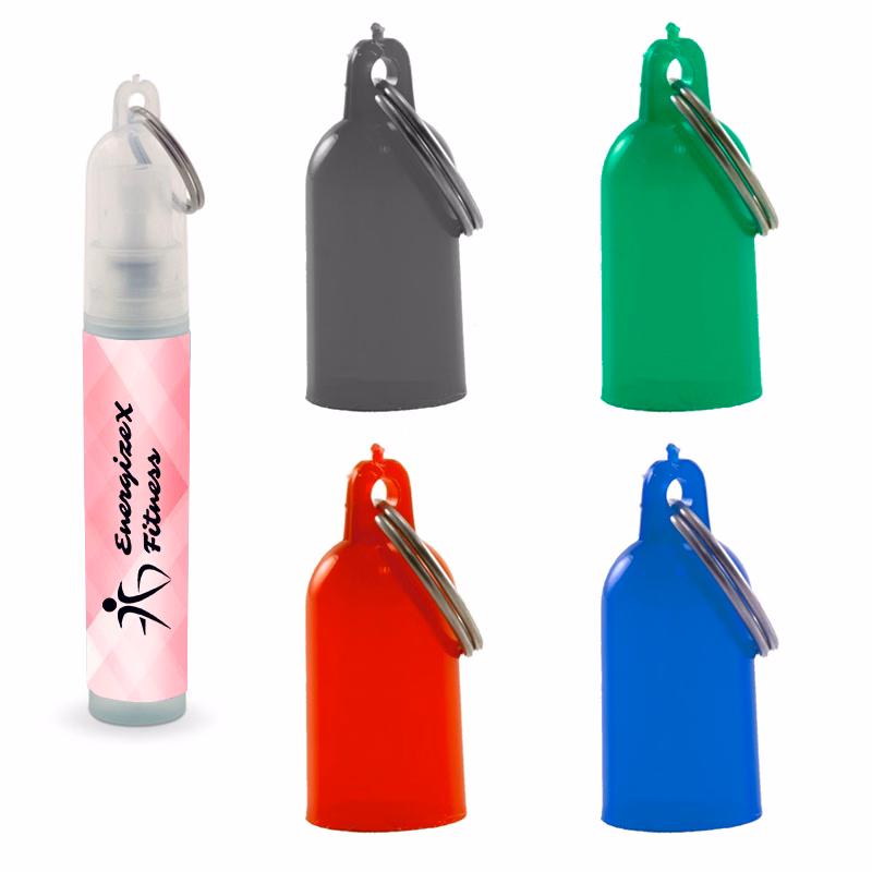 Mini Antibacterial Hand Sanitizer Pocket Spray w/ Key Chain