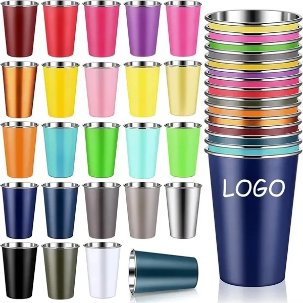 16oz Stainless Steel Cup for Work, School and Travel 1