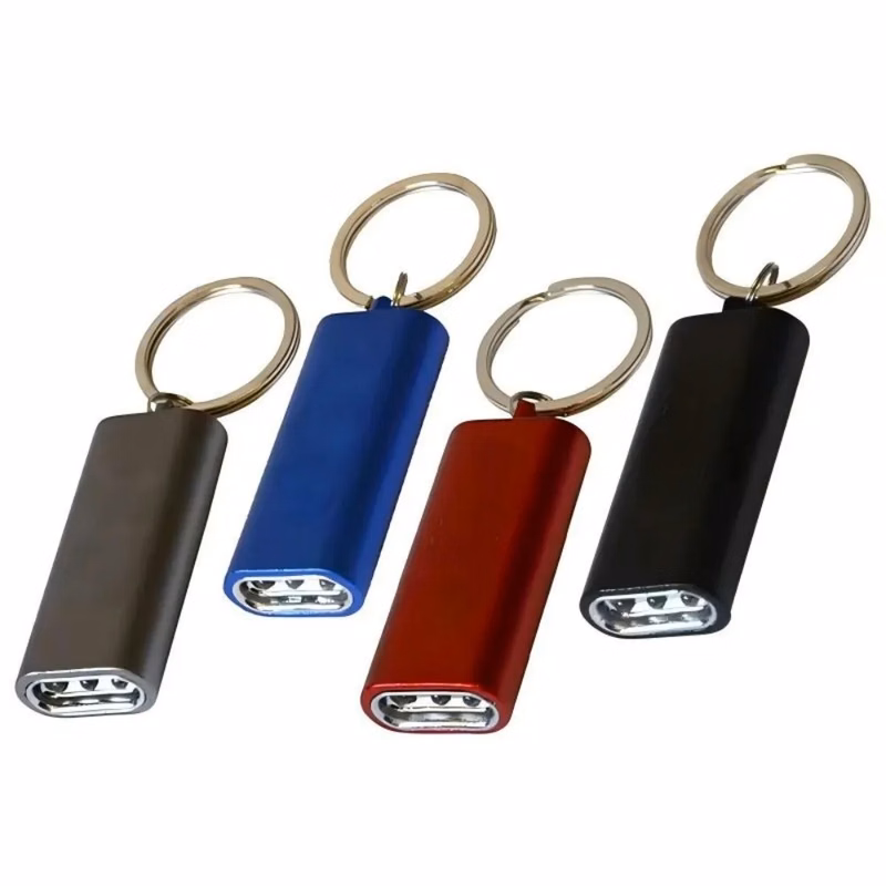 Mini Aluminum LED Flashlight Keychain For Promotions