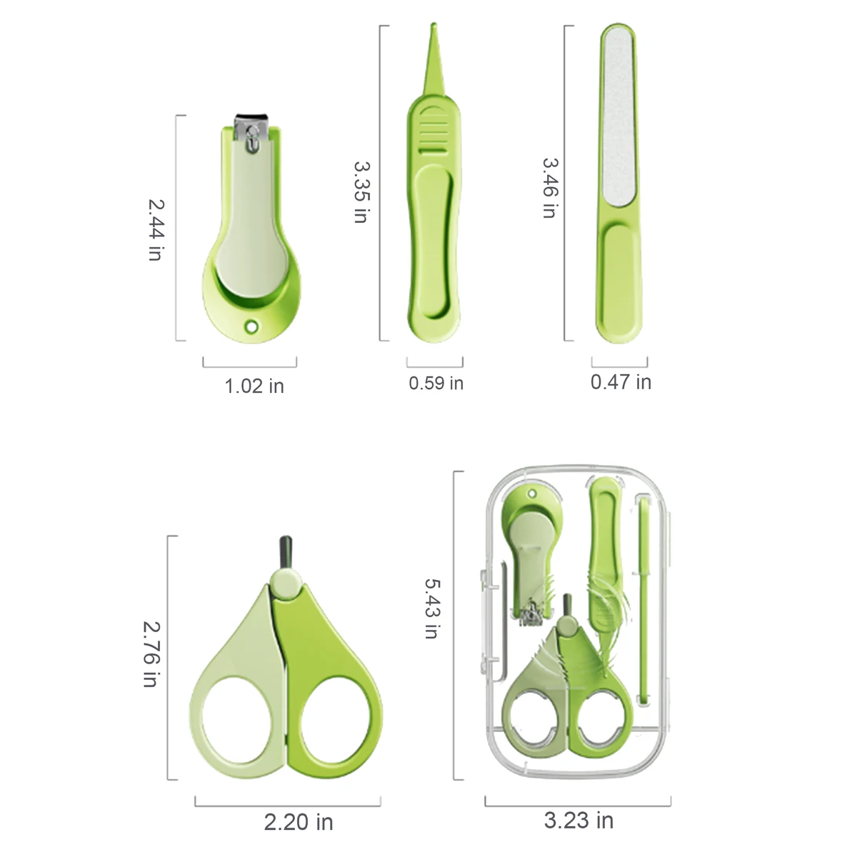 Baby Anti-Pinch Nail Clipper Set 1