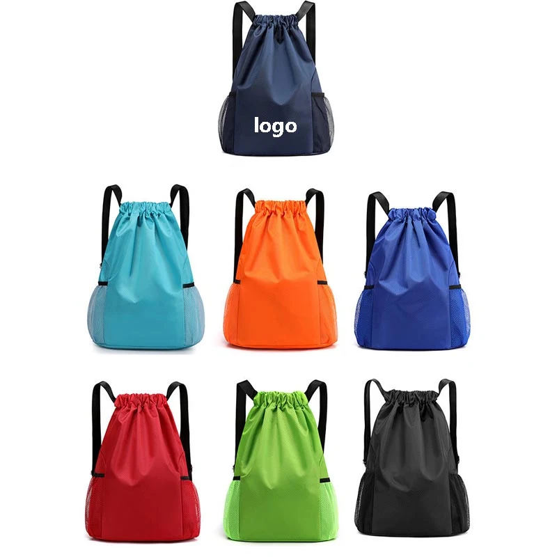 Big Drawstring Backpack W/ Double Mesh pockets 1