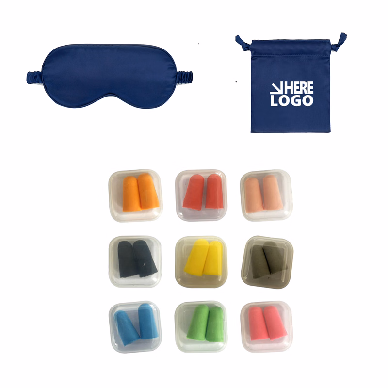Ear Plug Storage And Imitation Silk Sleep Eye Mask Cloth Bag