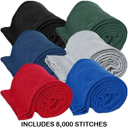 Jersey Blanket / Sweatshirt Blanket - Embroidered 1