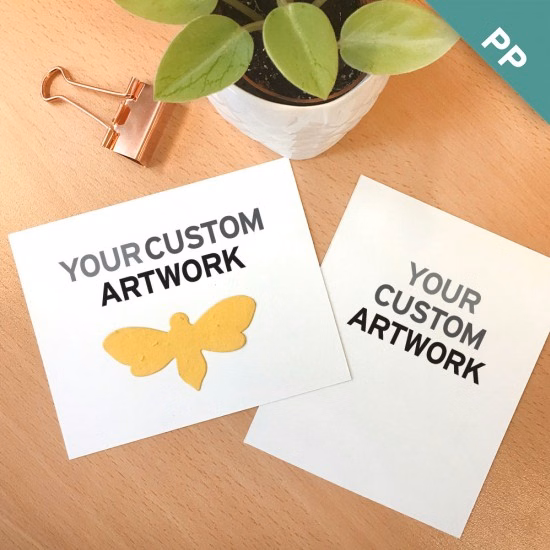 Double-Sided Small Eco Panel Card With Shape