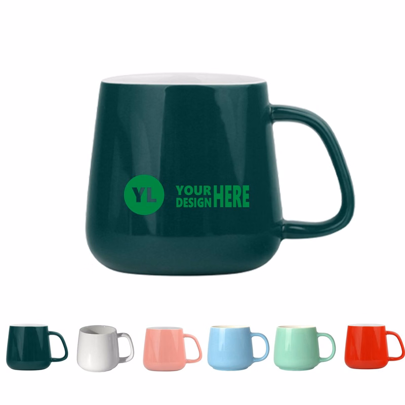 12Oz Ceramic Belly-shaped Tea Mug