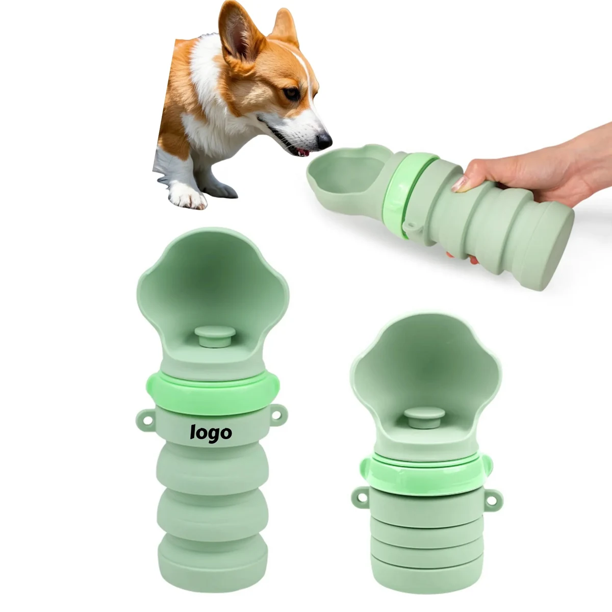 Portable Pet Water Bowl Collapsible Outdoor Travel 1