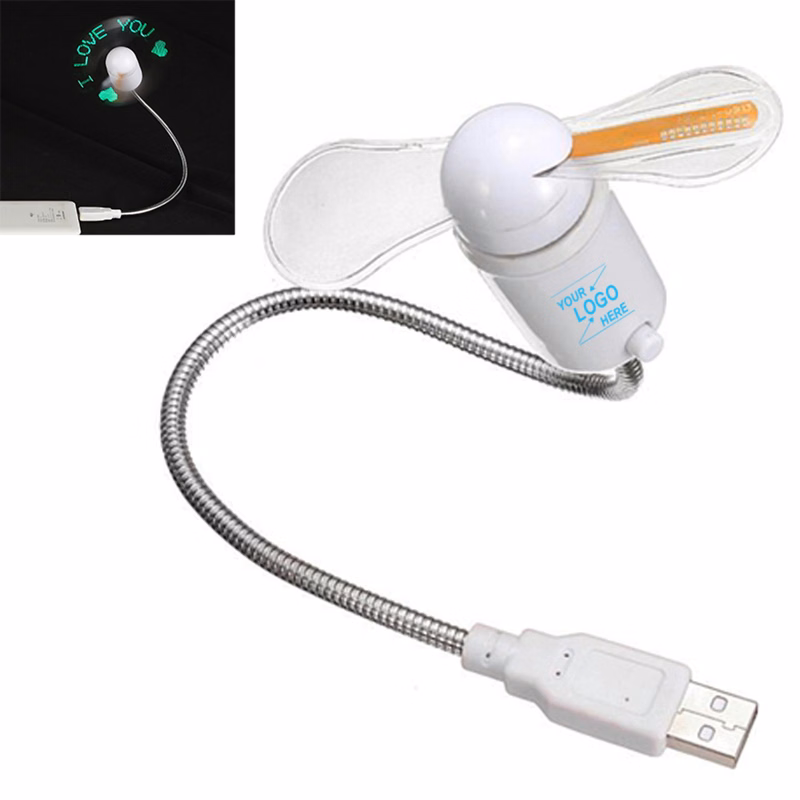 USB Electric Fan w/LED Light