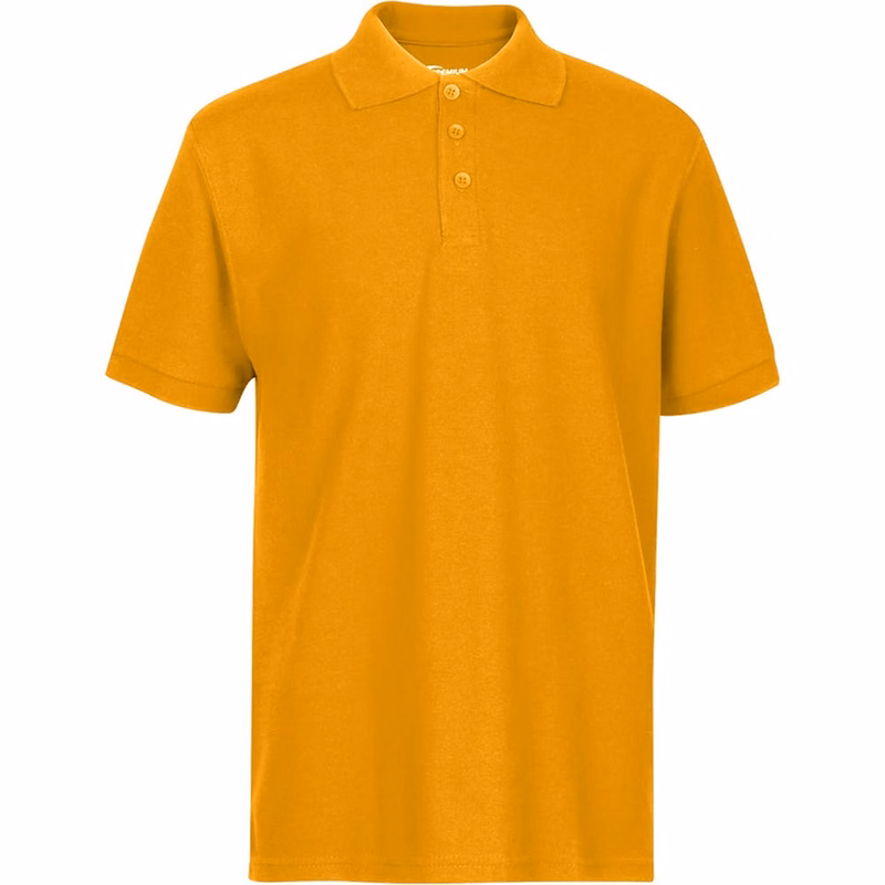 Youth Polo Shirts - Gold Size 18/20 (XL)