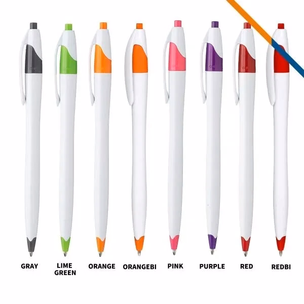Custom Plastic Click Ballpoint Pen — Vibrant Office & Trade Show Giveaway
