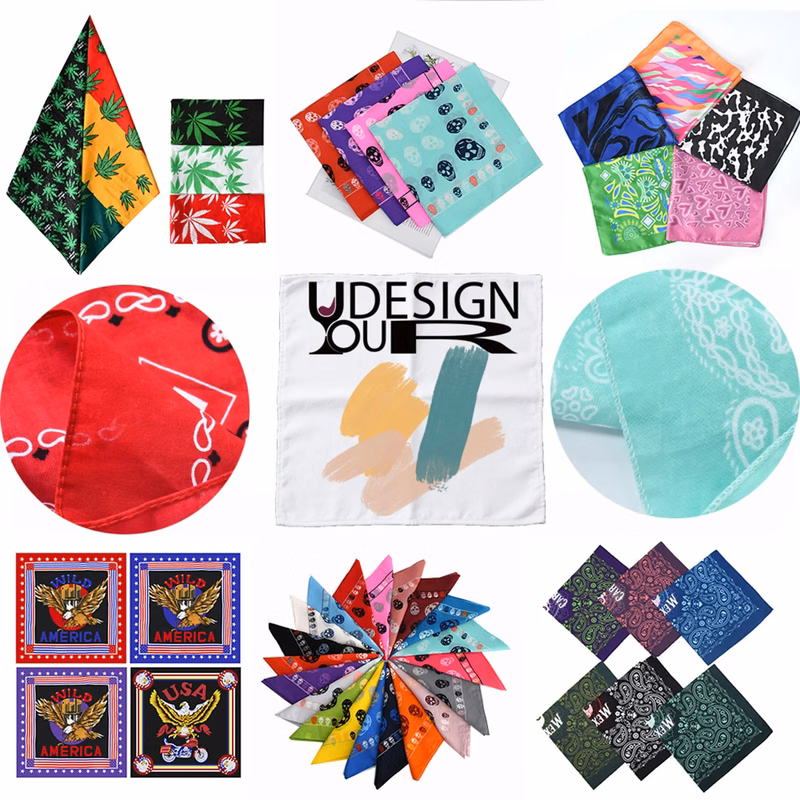 Customizable Polyester Paisley Bandana Hip-hop Dance Scarf