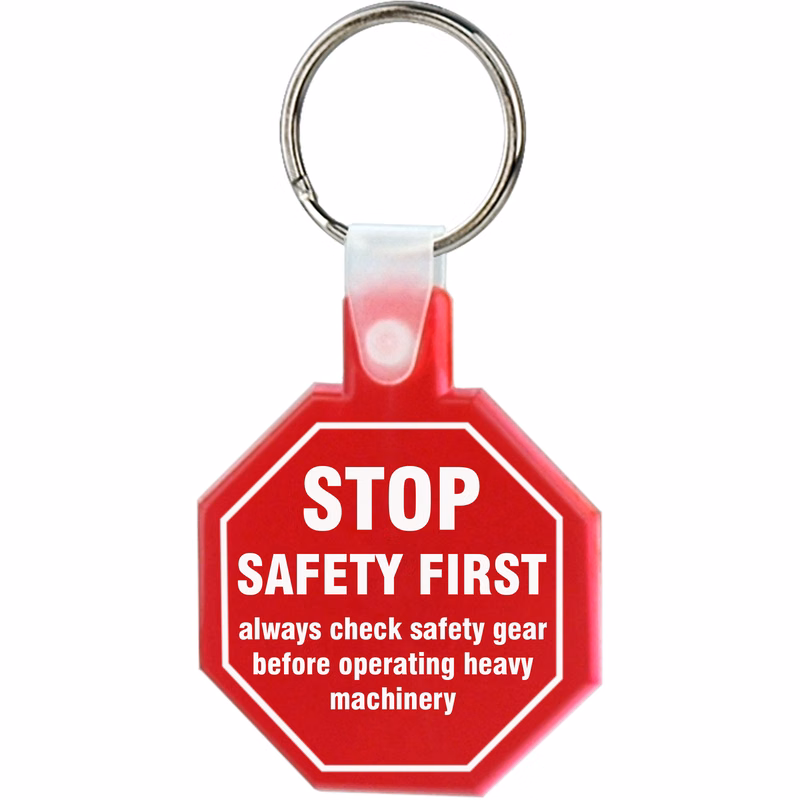 Soft Squeezable Key Tag (Stop Sign)
