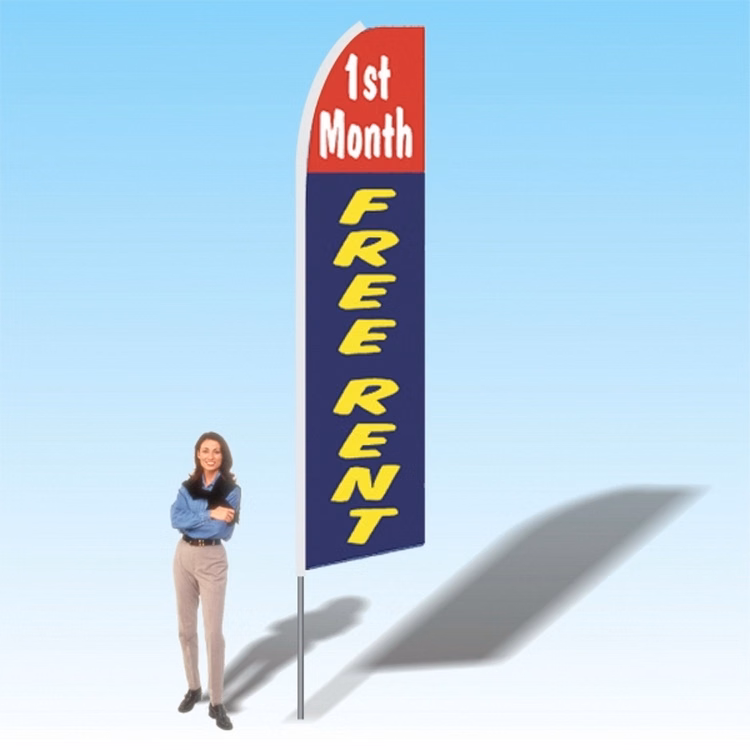 15FT 1st Month Free Rent Advertising Banner Flag