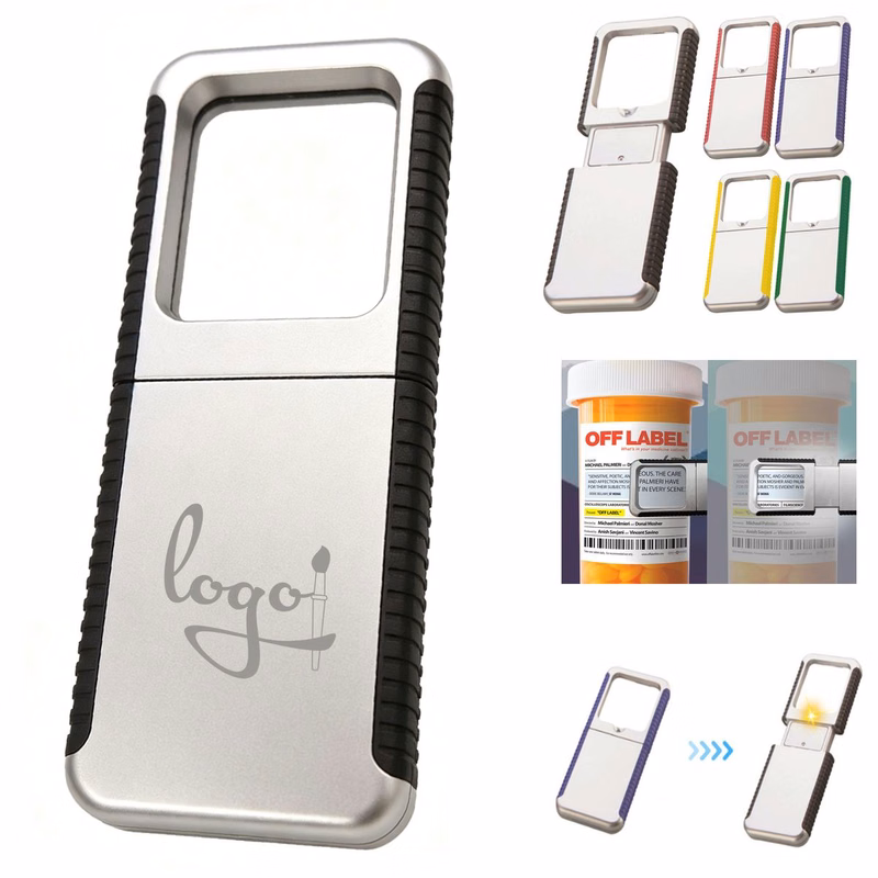 Slide-Out Magnifier With Light