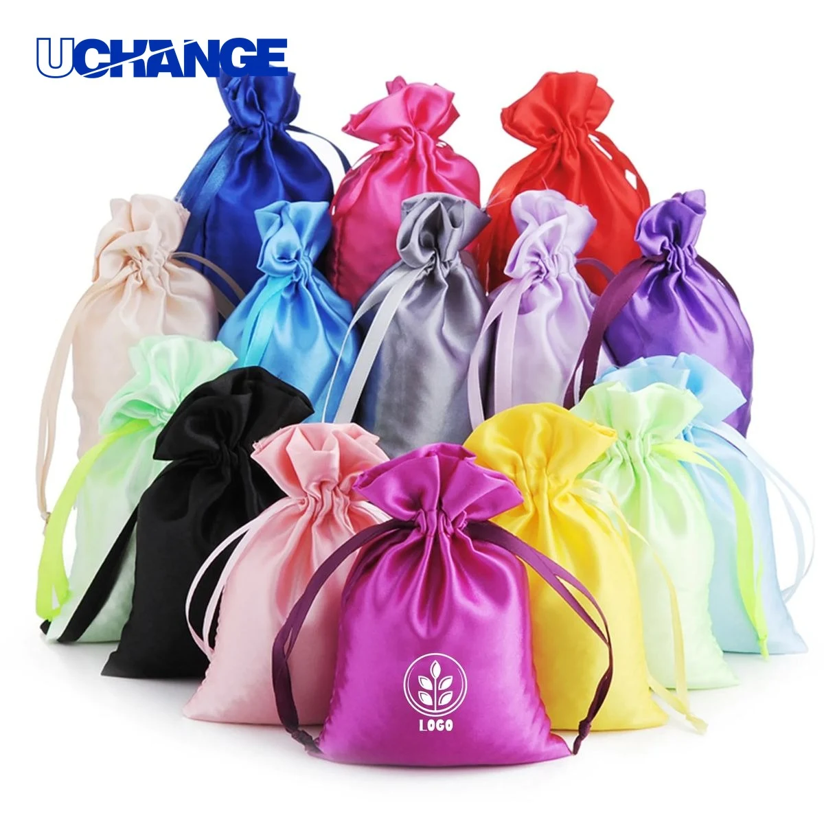 Satin Drawstring Jewelry Pouch Organizer 4" x 6" 1