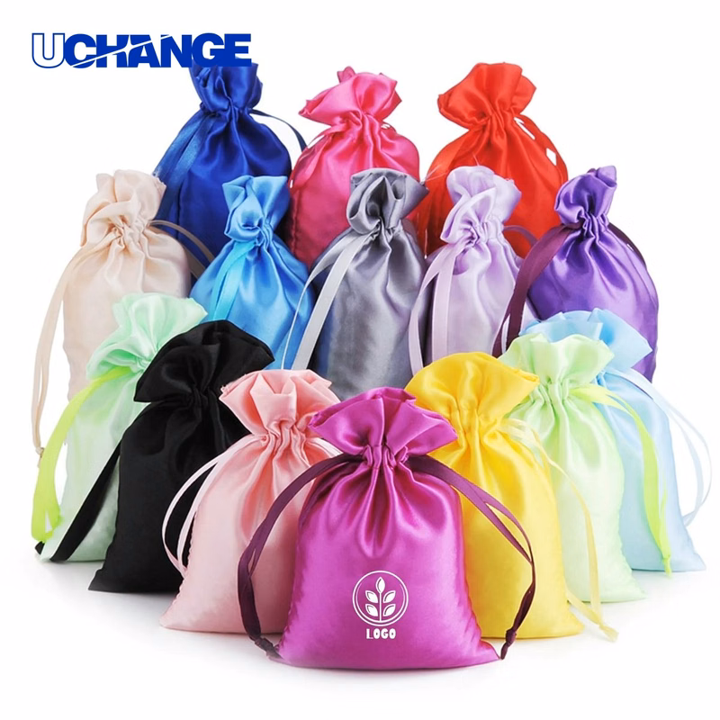 Satin Drawstring Jewelry Pouch Organizer 4" x 6"
