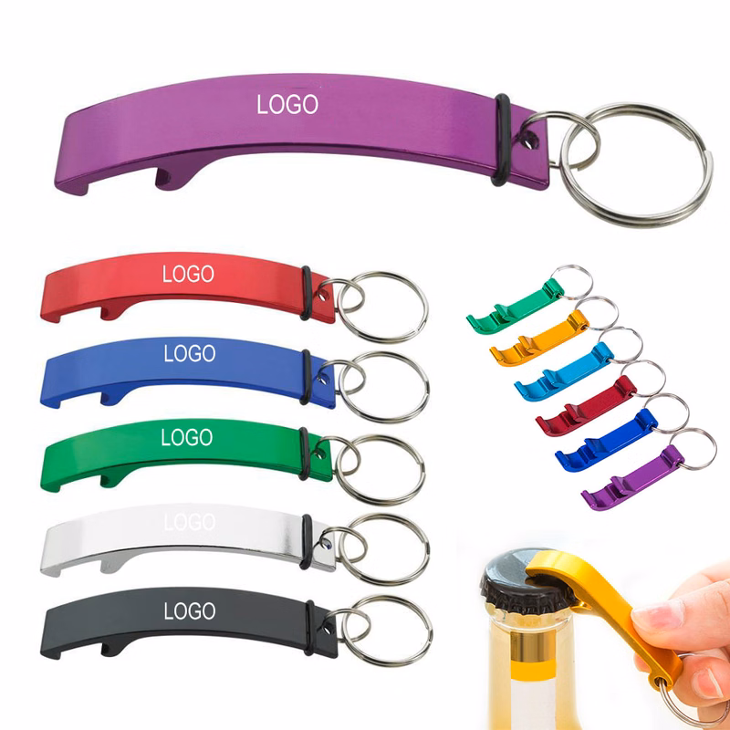 Shark Shape Aluminum Bottle/Can Opener w/Keychain