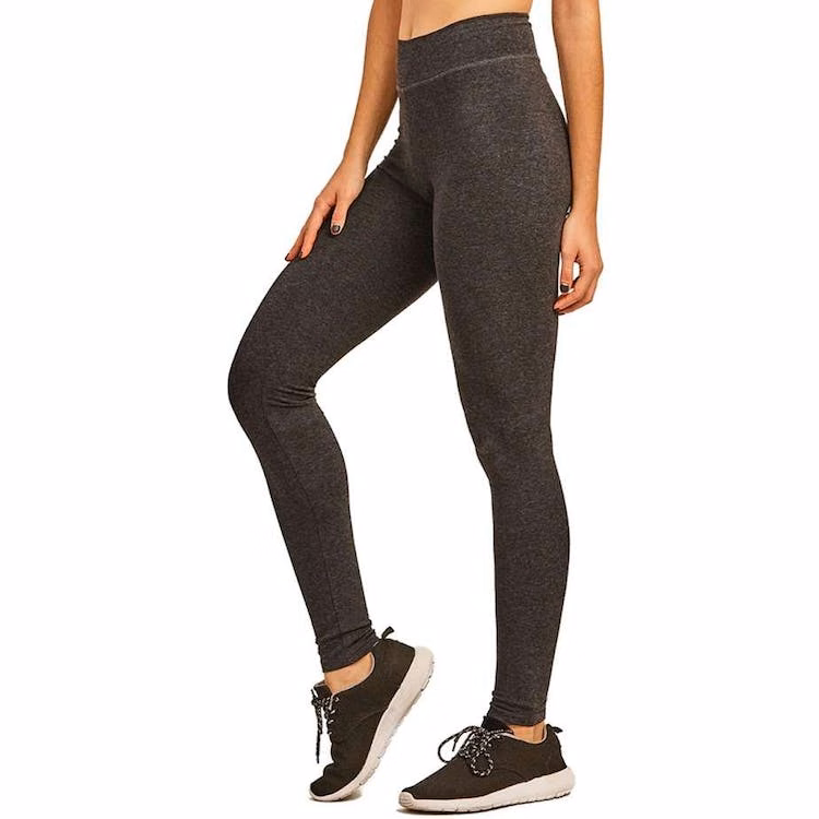 Women's Cotton Leggings - Small Charcoal Gray