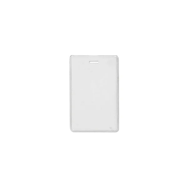 2.78" W x 4.38" H - Vertical Clear Vinyl Badge Holder (Blank) 1