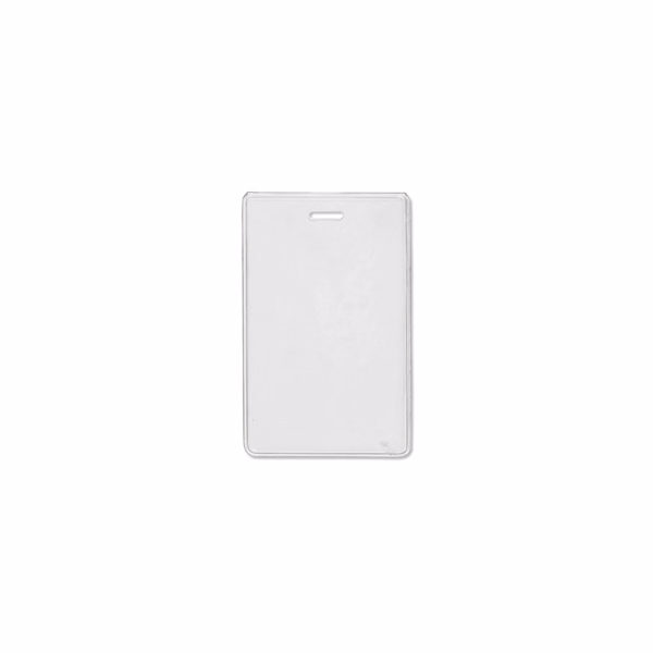 2.78" W x 4.38" H - Vertical Clear Vinyl Badge Holder (Blank)