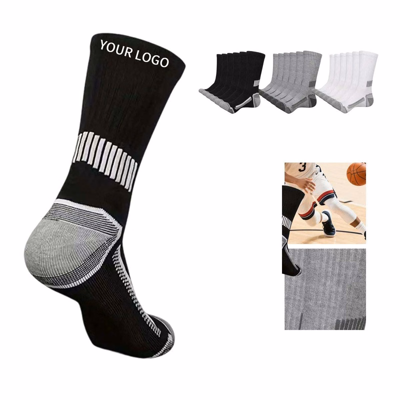 Durable Mid Calf Socks with Reinforced Toe