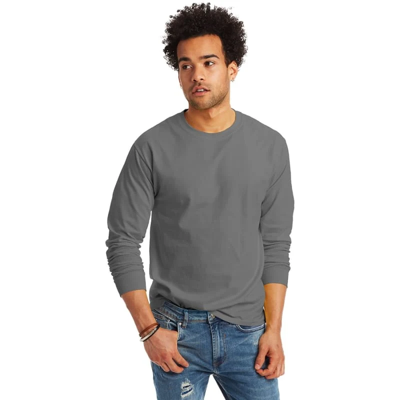 Hanes Adult Authentic-T Long-Sleeve T-Shirt 1