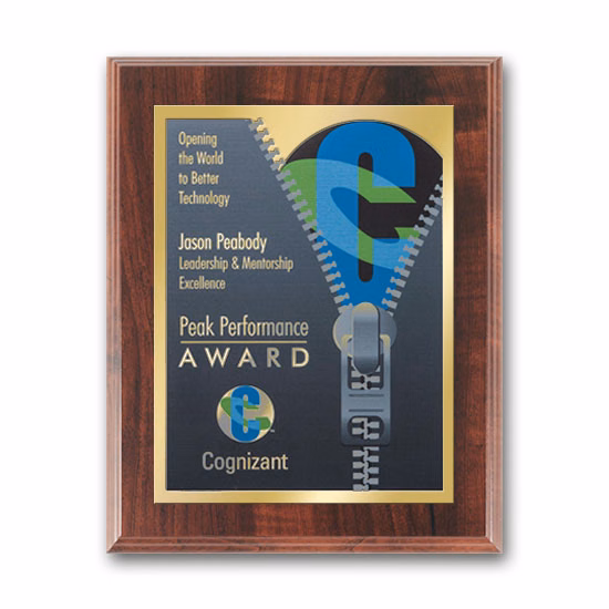SpectraPrint™ Plaque - Walnut Gold