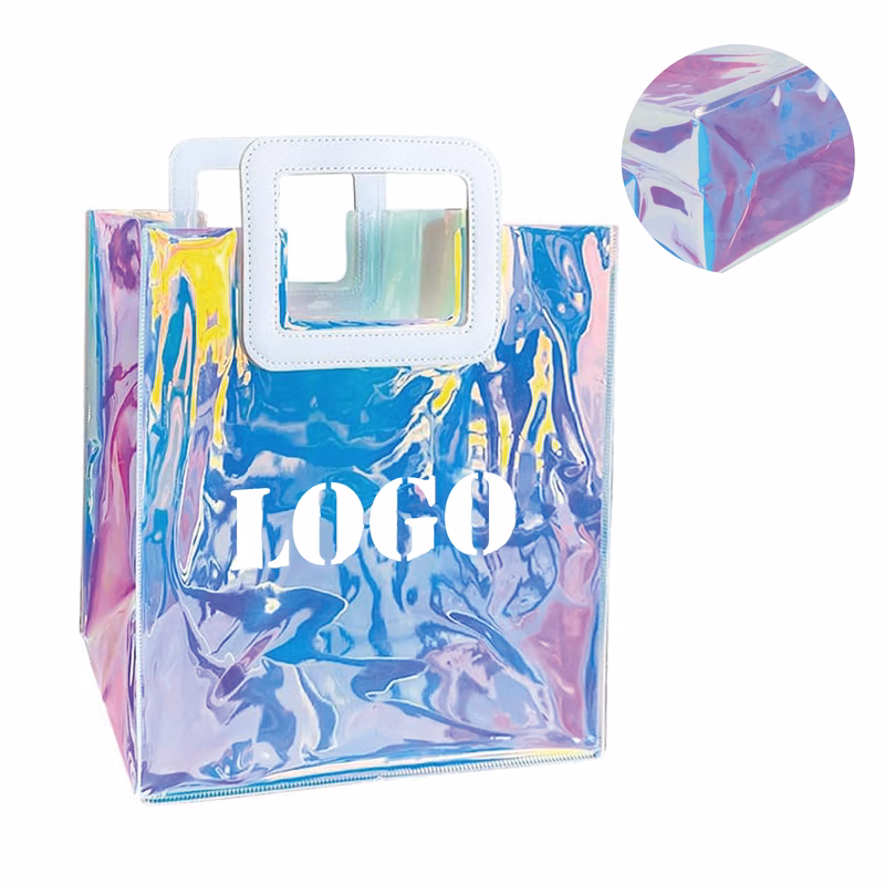 Laser Iridescent Clear Gift Bag