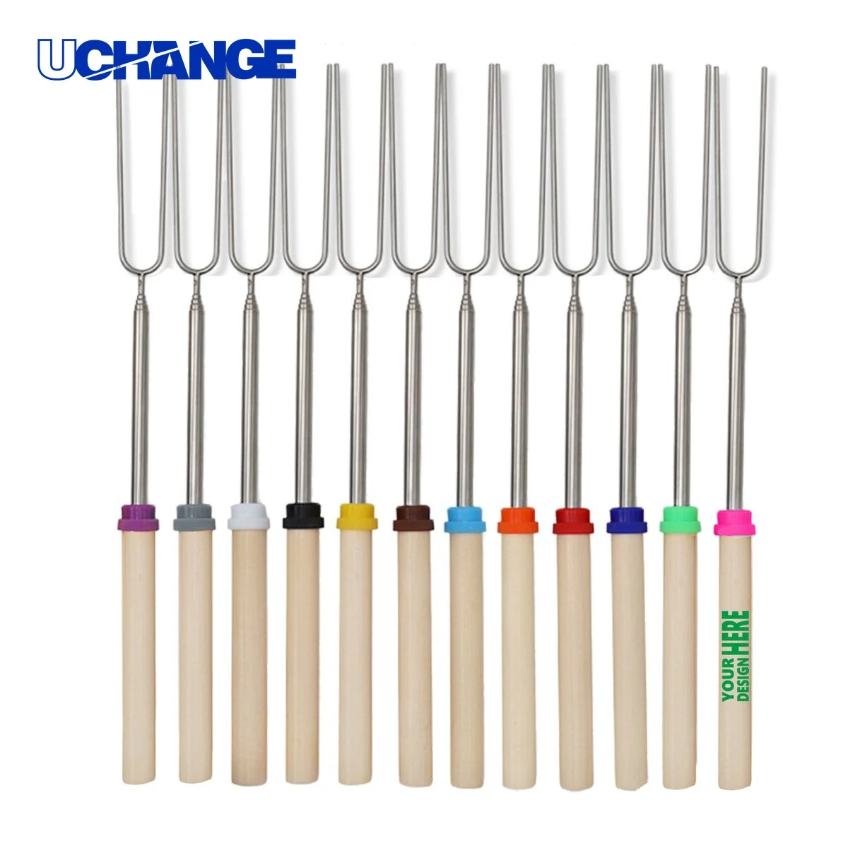 Durable Stainless Steel Telescopic BBQ Skewer 1