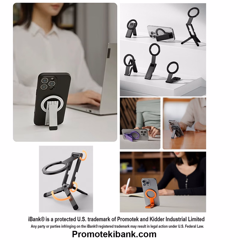 iBank ® Magnetic Aluminum Tripod compatible with iPhone 17/16/15/14