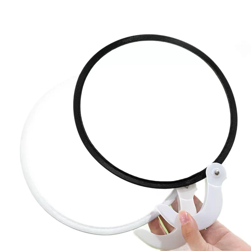 Custom 2-in-1 Foldable Flying Disc Fan with Plastic Handle 1