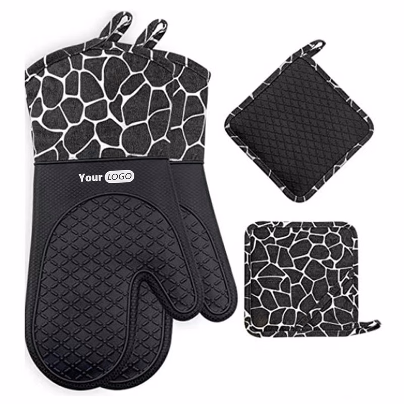 Silicone Fun Giraffe Pot Holder Set
