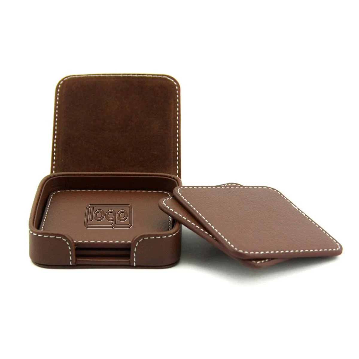 PU Leather Insulated Coaster Set 1