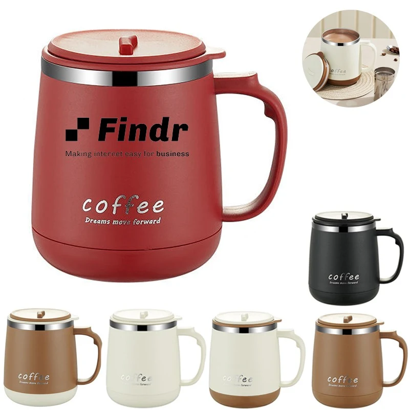 Coffee Mugs With Sliding Lid And Handle 1